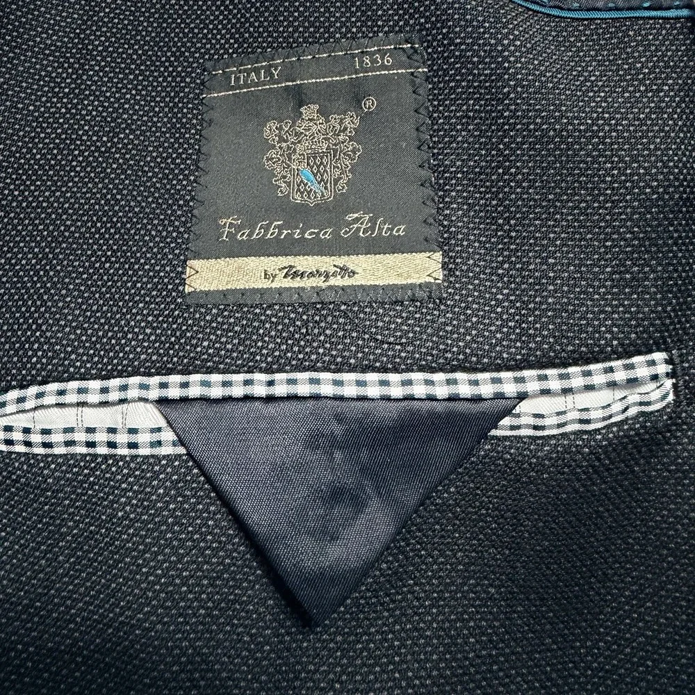 Banana Republic Marzotto Wool 36S Navy Birdseye Slim Modern Blazer Sport Coat